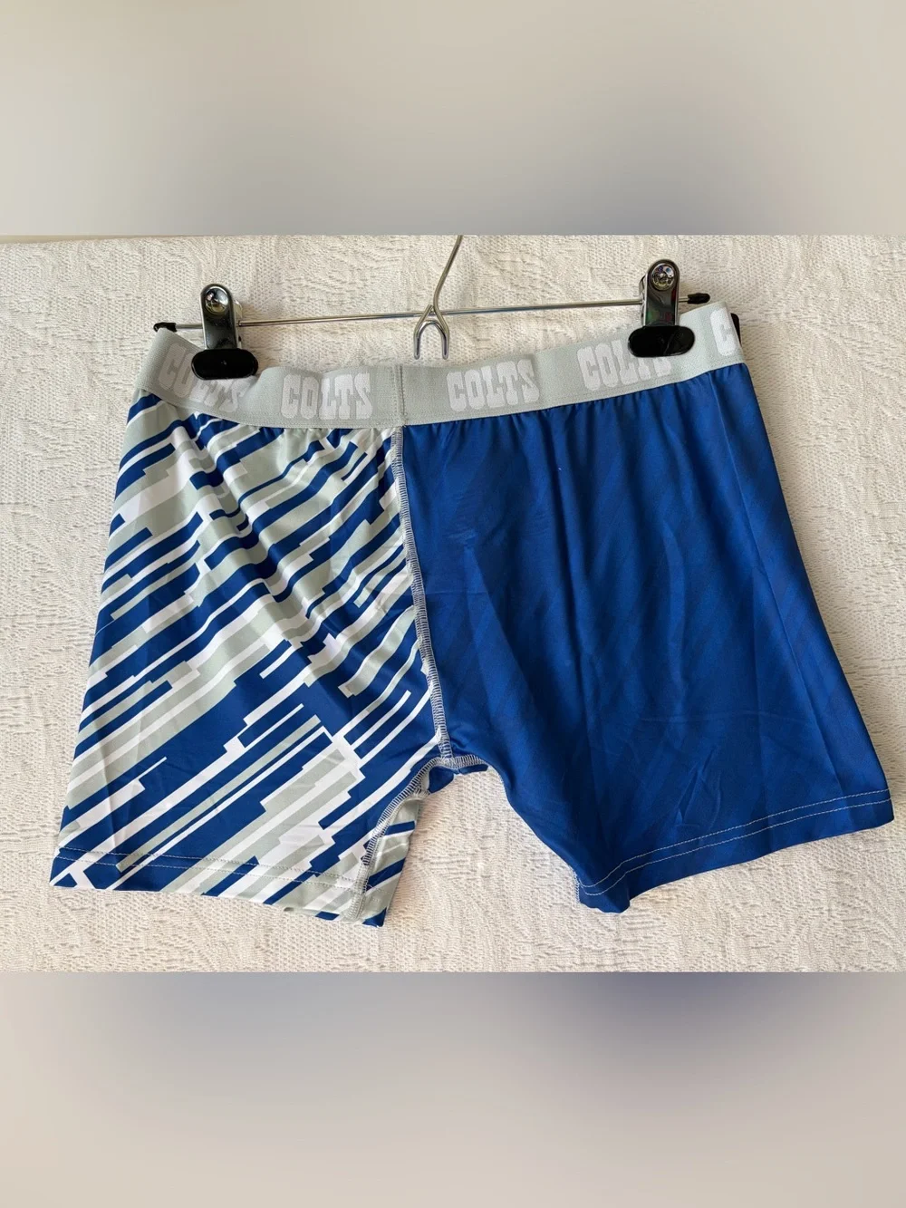 NFL Team Apparel Indianapolis Colts Blue & White Boxer Briefs